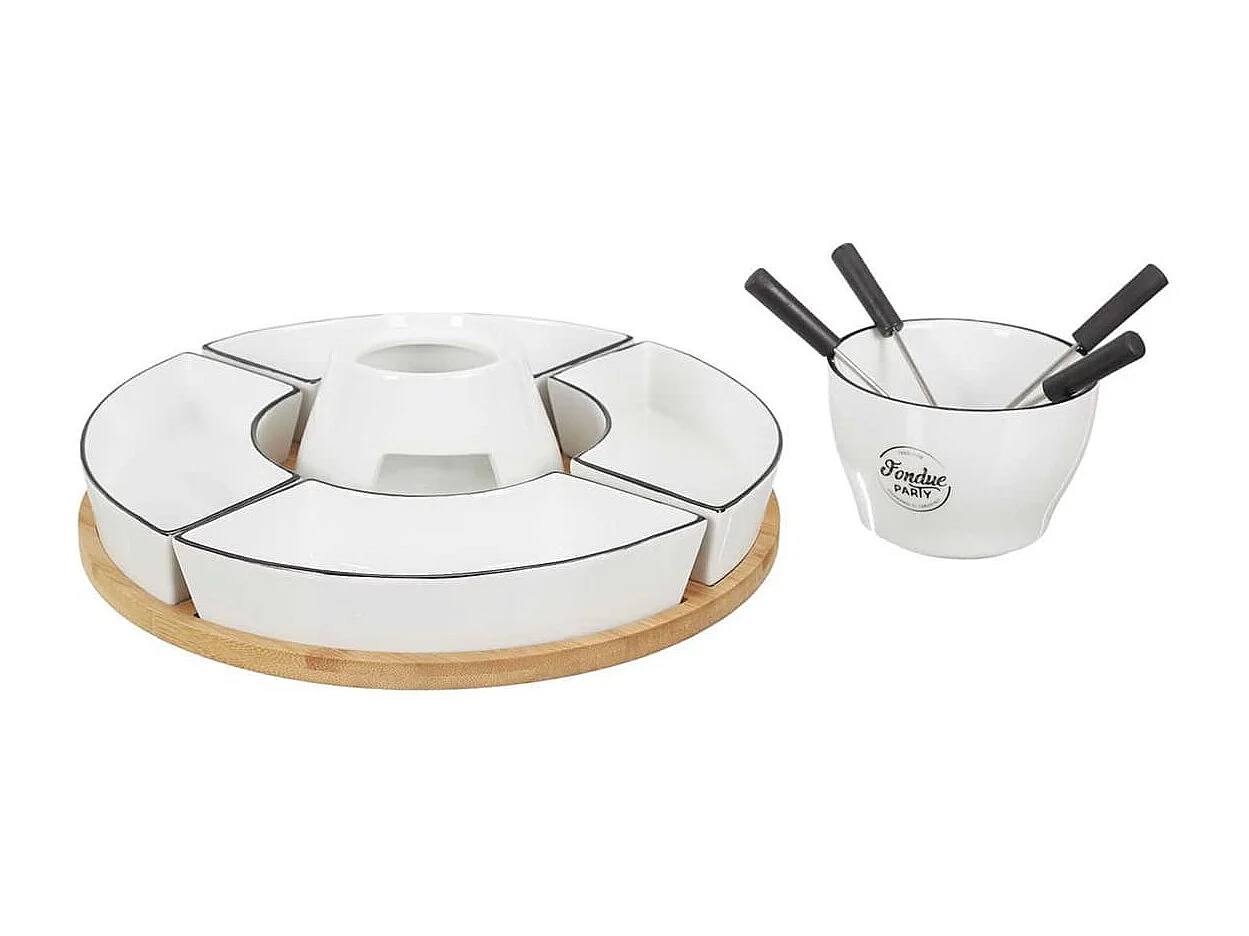 Service à Fondue à la Bougie pour 4 Personnes - CHEESY