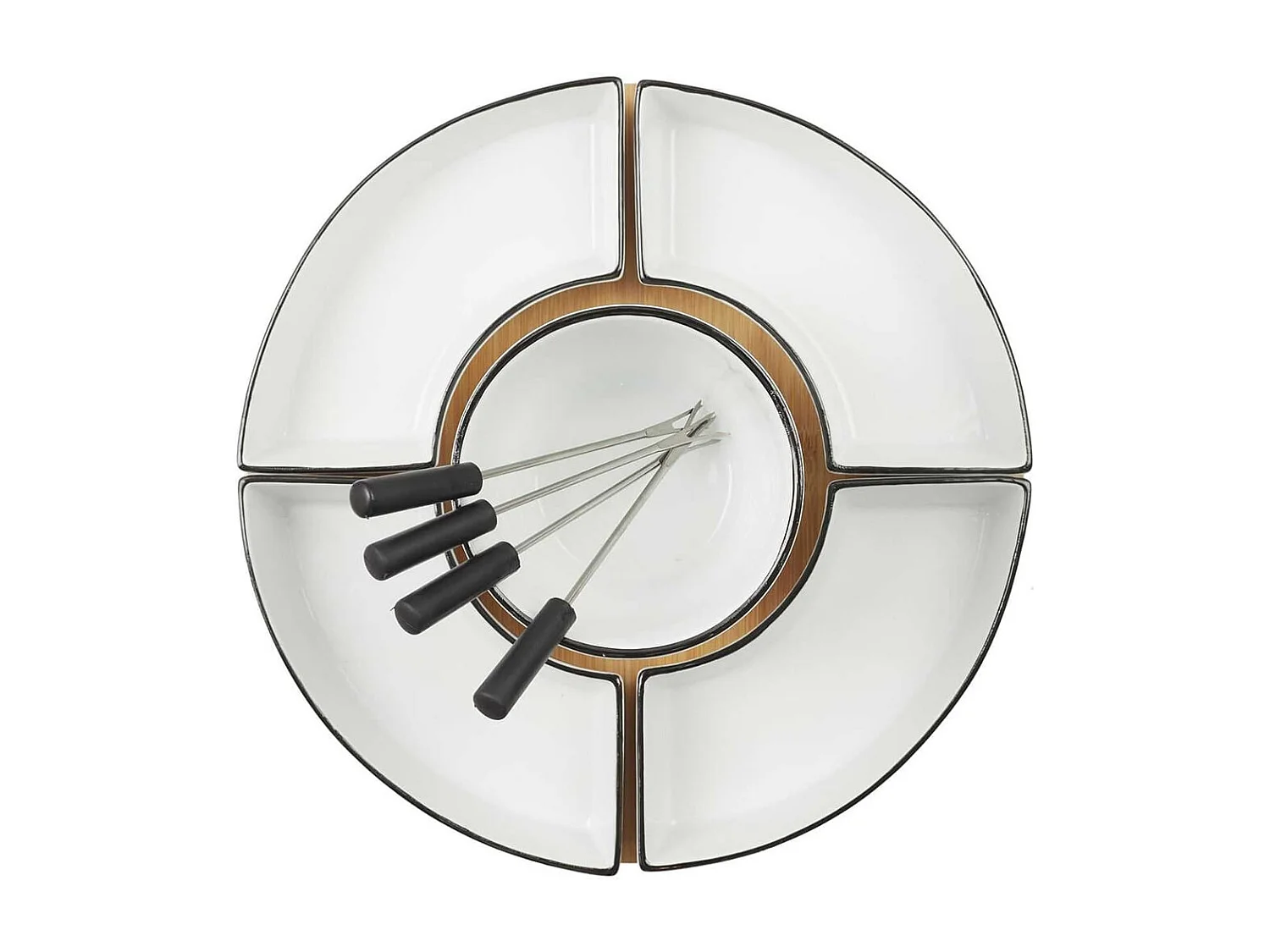 Service à Fondue à la Bougie pour 4 Personnes - CHEESY