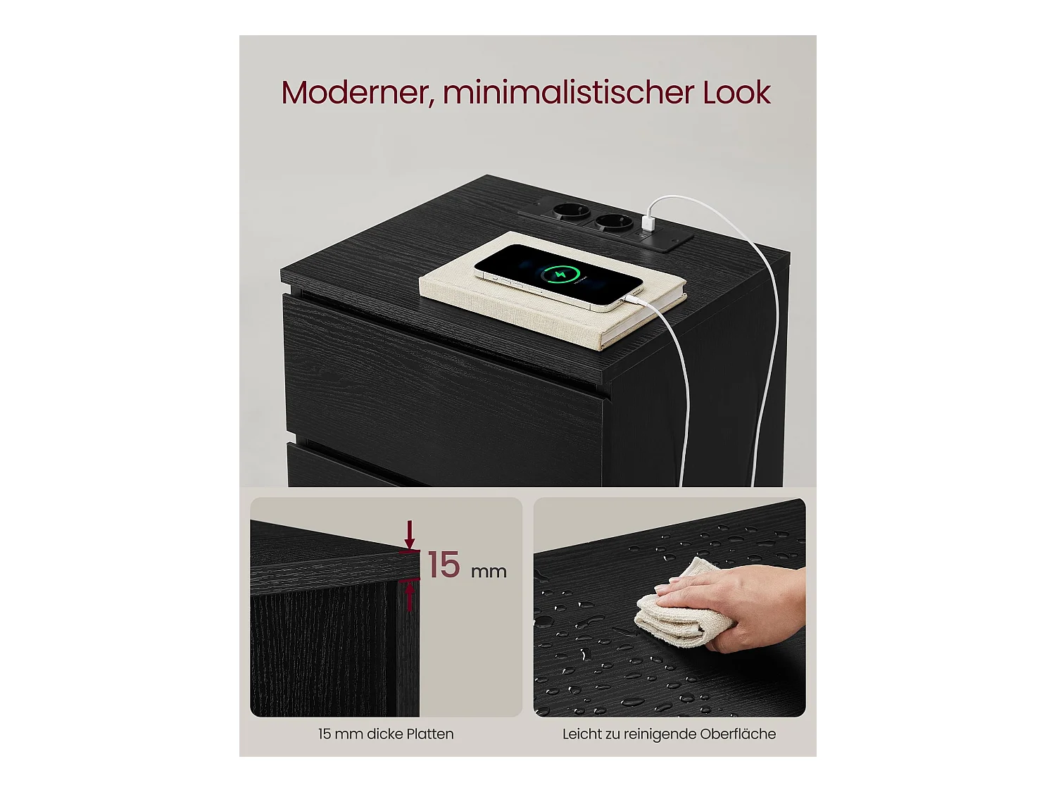 Nachttisch San Salvador 2er-Set