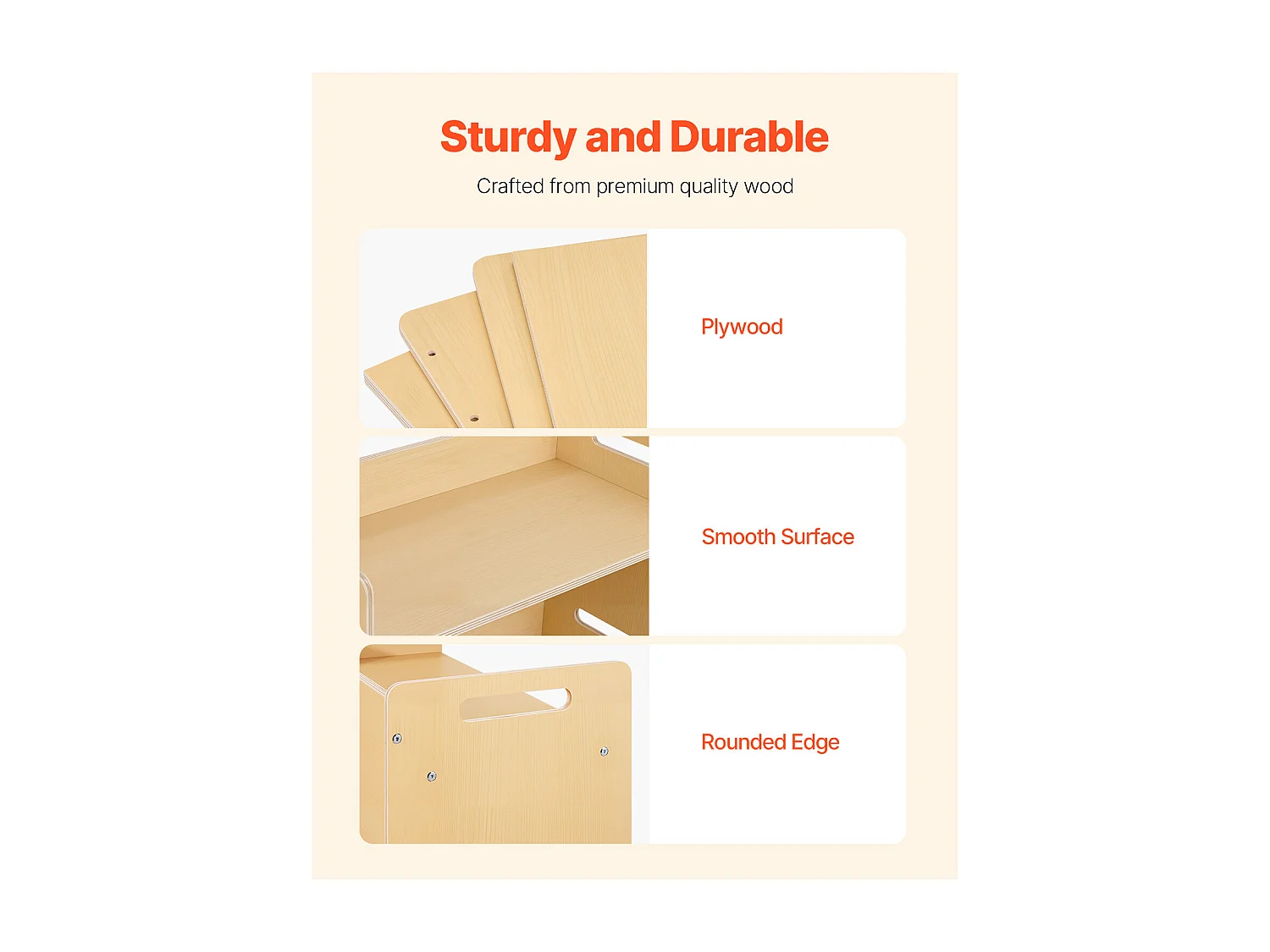Zestaw Stolik i Krzesełka Montessori do Odstawiania SucceBuy, Drewniane Biurko dla Maluchów z 2 Krzesełkami