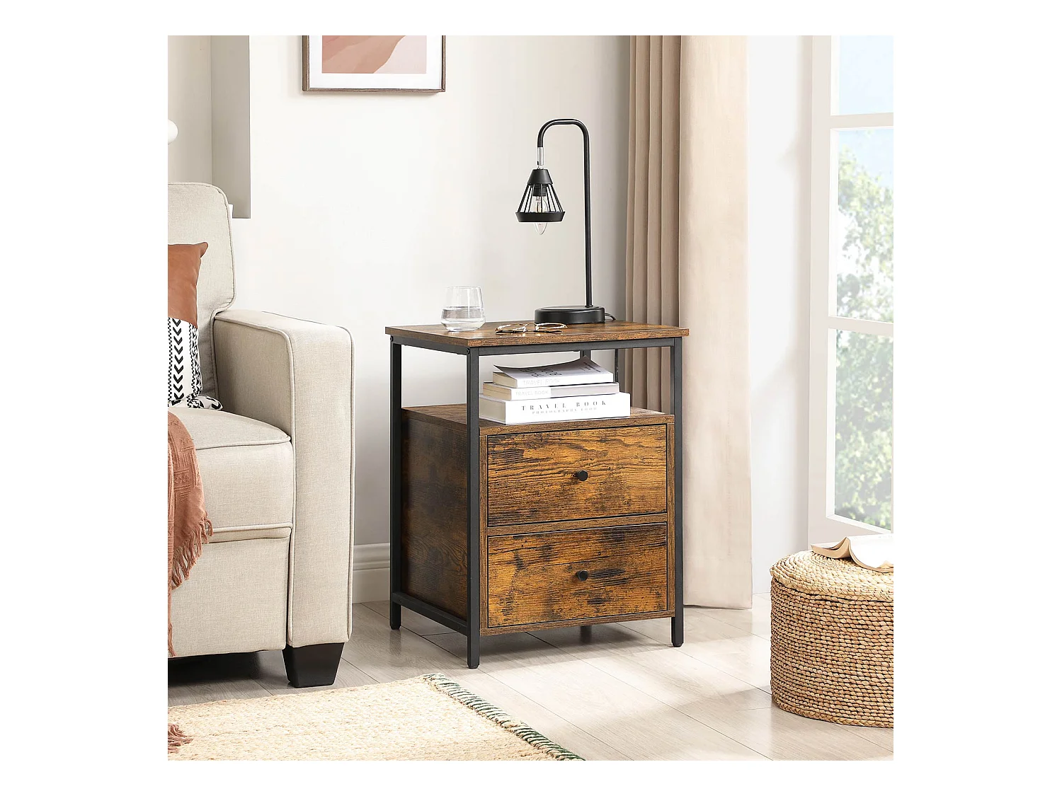 Nachttisch Beistelltisch Sakai