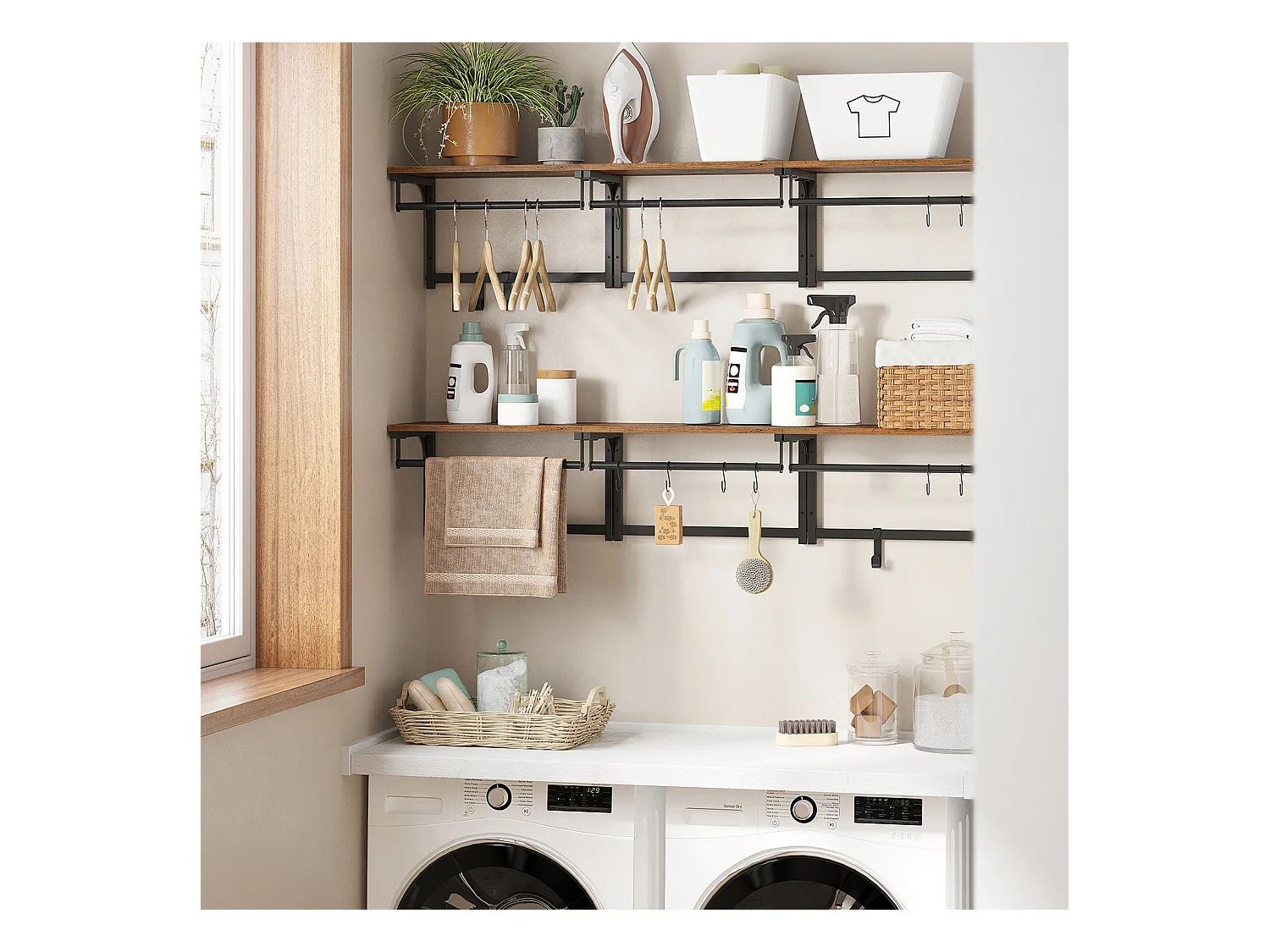 Wandgarderobe mit Haken Farāh