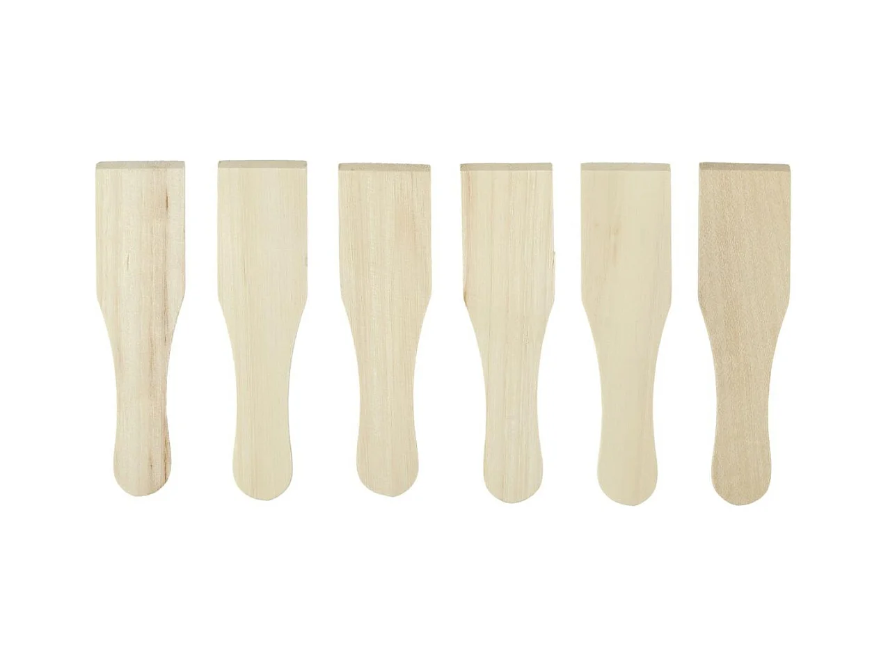 Pack de 6 spatules à raclette en bois