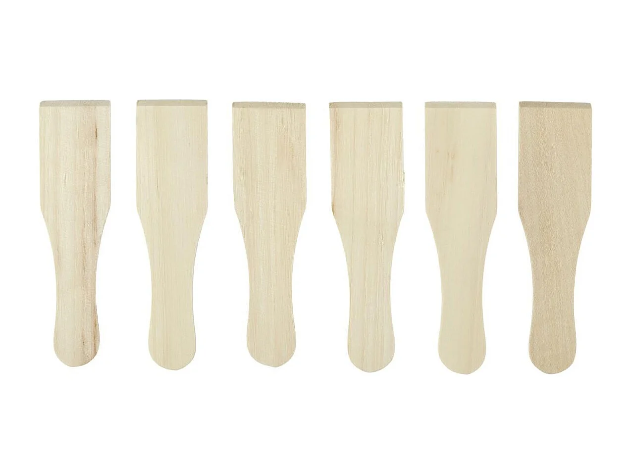 Pack de 6 spatules à raclette en bois