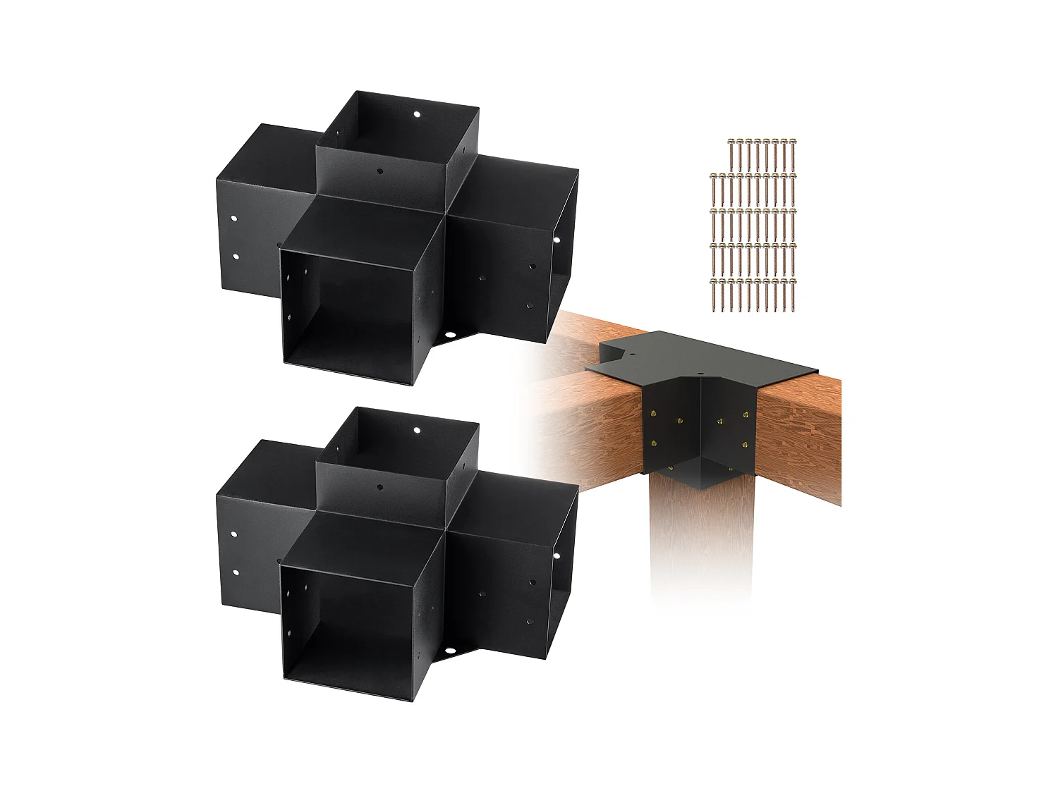 Ondersteuningskit voor Pergola SucceBuy 15.24x15.24 cm 4 Interne Wegen 14.2x14.2 cm 2 Stukken