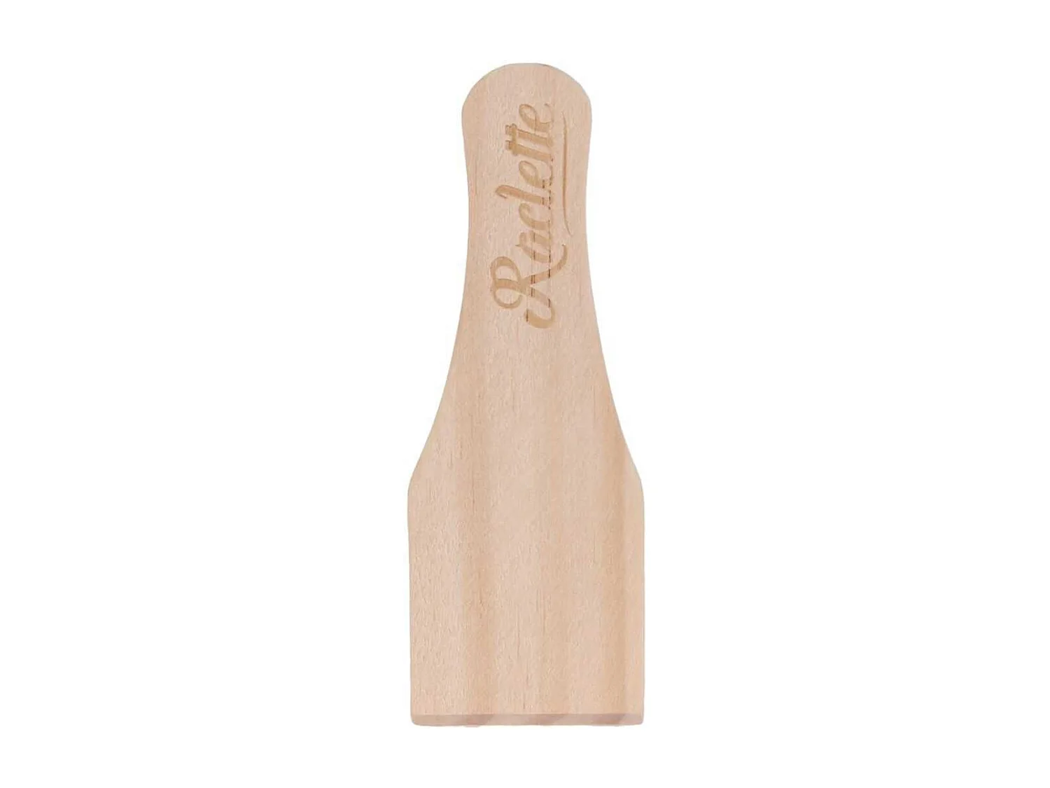 Pack de 4 spatules à raclette en bois gravées