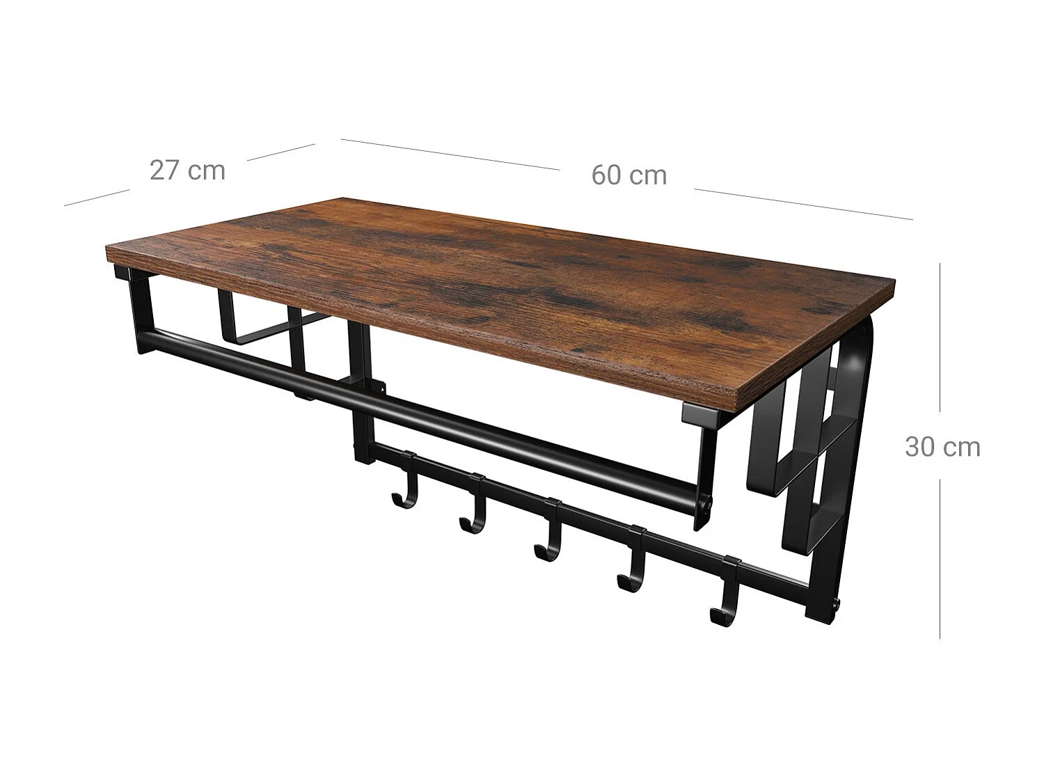 Wandgarderobe Industriestil Mazatlán