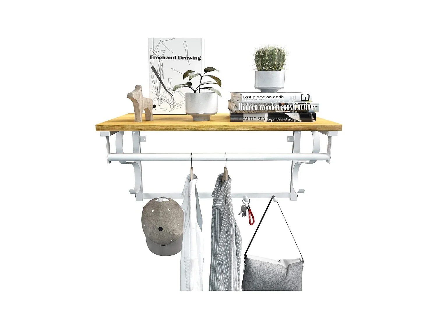 Wandgarderobe mit  Haken Bujumbura