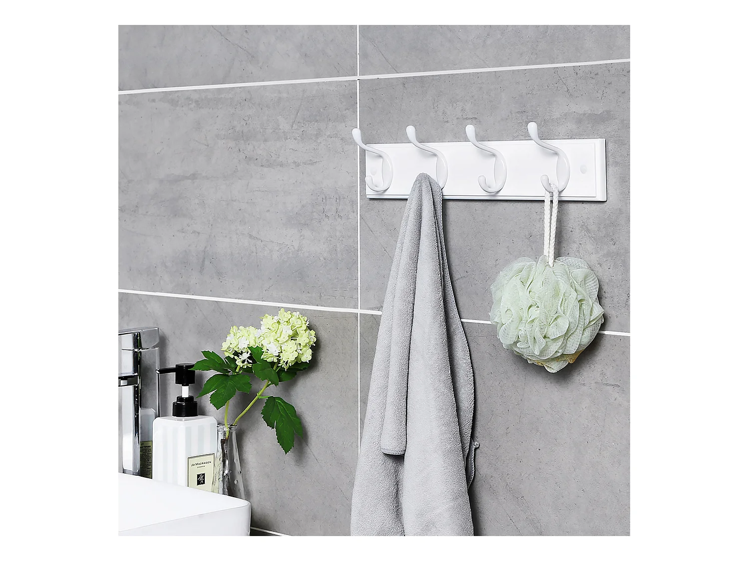 Wandgarderobe mit Metallhake Talatona