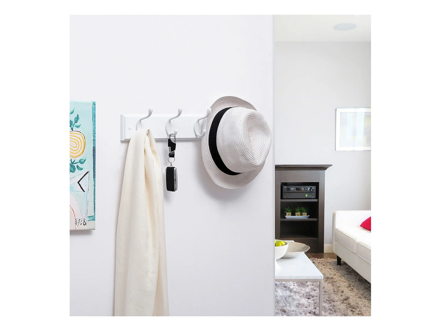 Wandgarderobe mit Metallhake Talatona