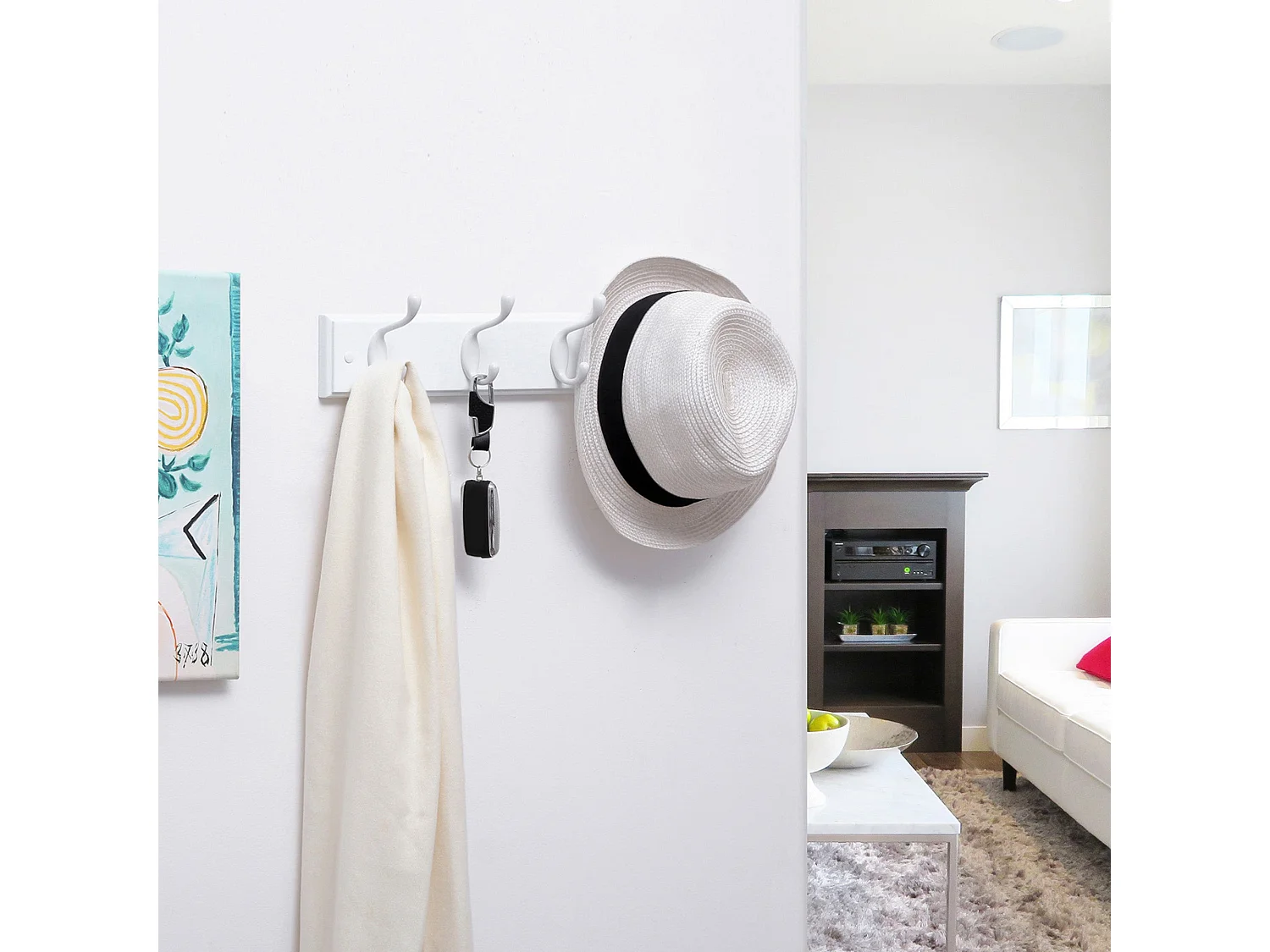 Wandgarderobe mit Metallhake Talatona