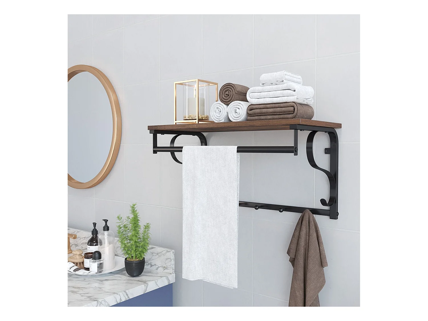 Wandgarderobe Industriestil Bujumbura