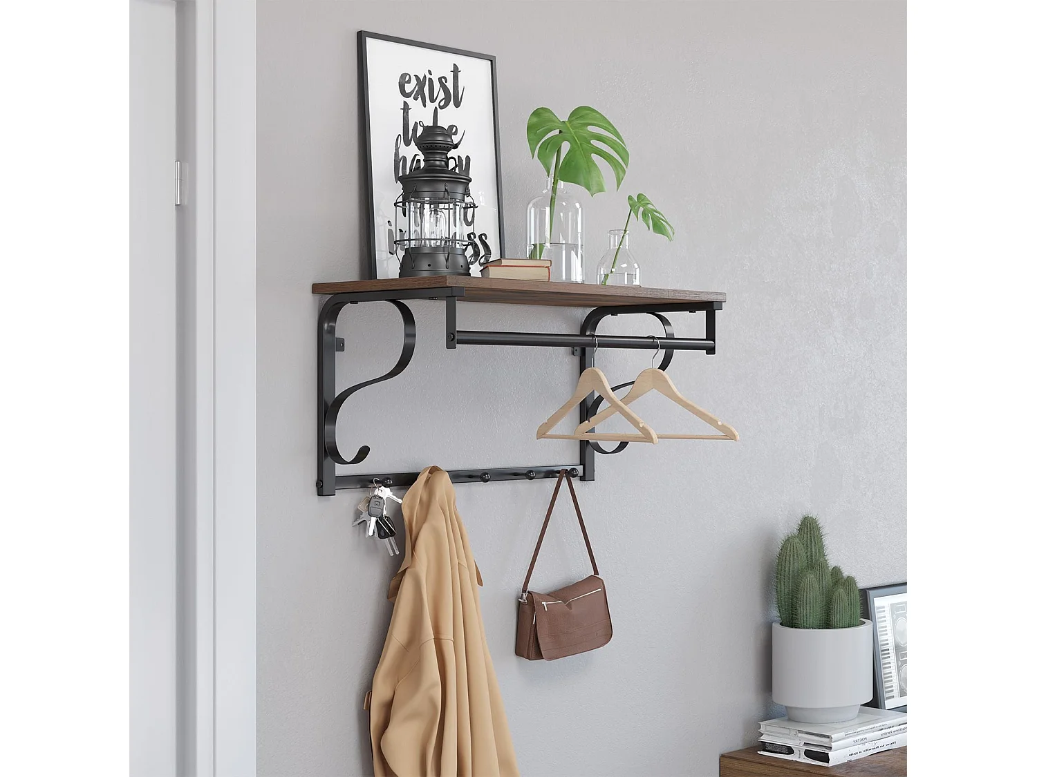 Wandgarderobe Industriestil Bujumbura