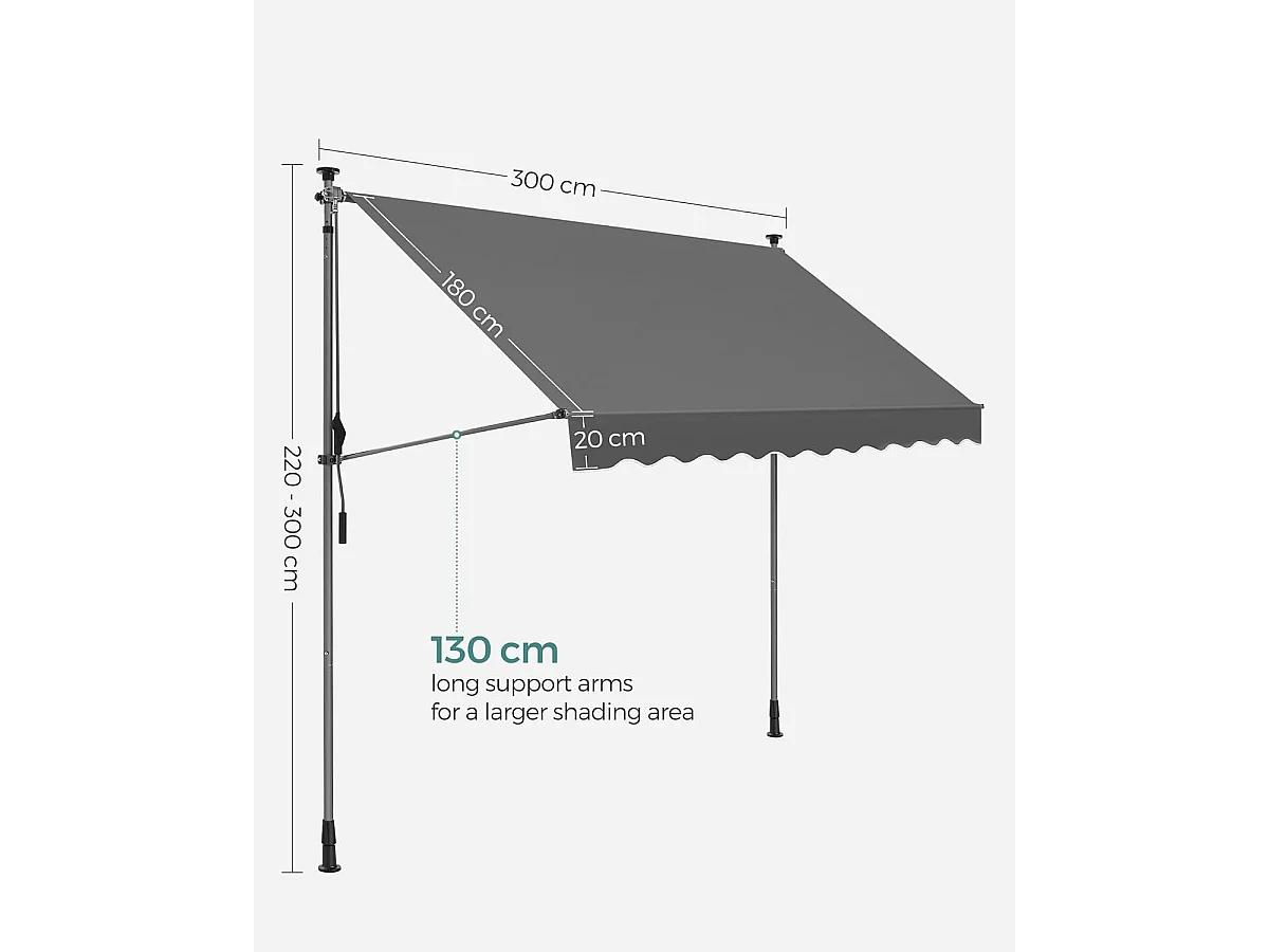 Tenda da sole a morsetto Tourlaville