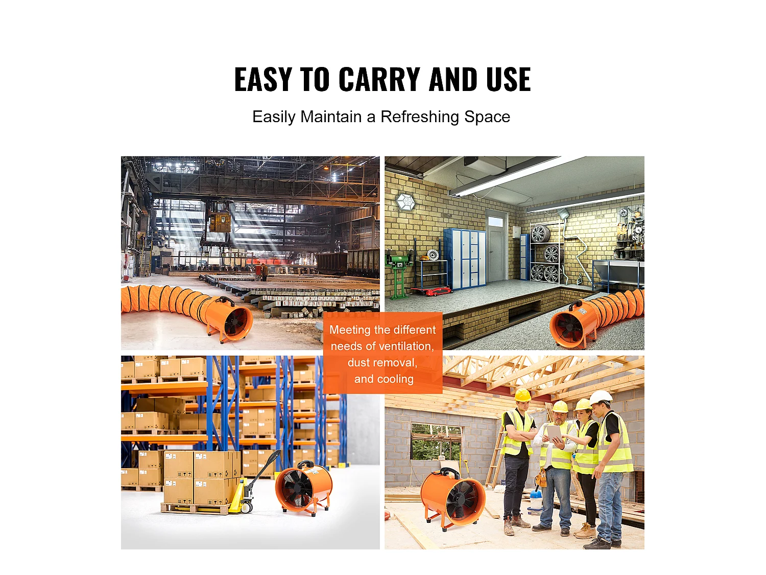 Aspirapolvere SucceBuy 406.4mm 900W, Soffleria Industriale con 10m di Tubo d'Irrigazione