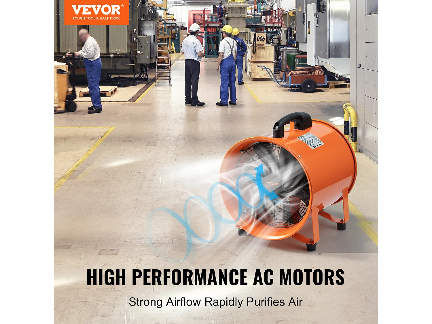 Ventilateur d'Extraction SucceBuy 406.4mm 900W, Soufflerie Industrielle avec 10m de Tuyau d'Arrosage