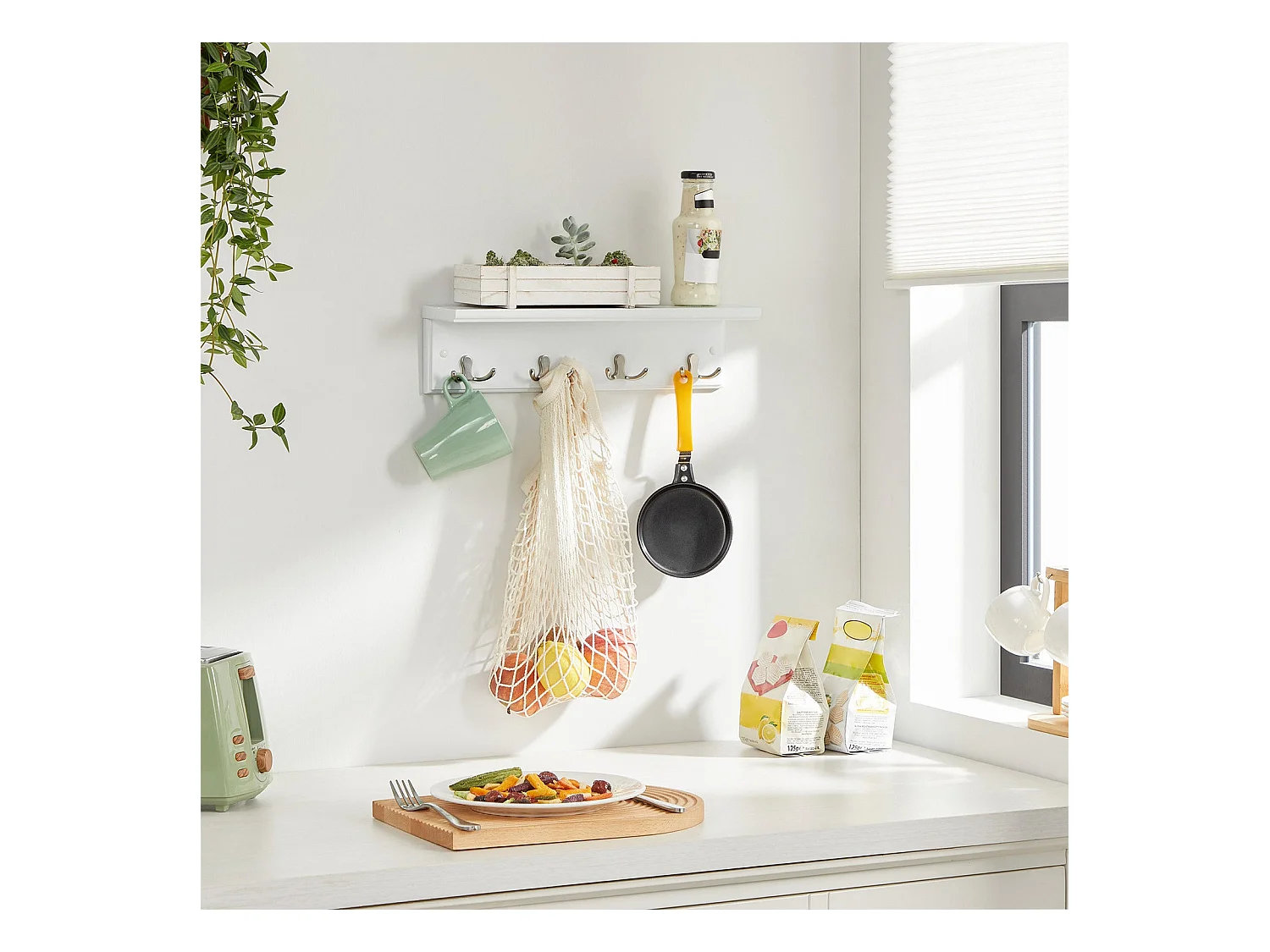 Wandgarderobe mit Doppelhaken Homyel’