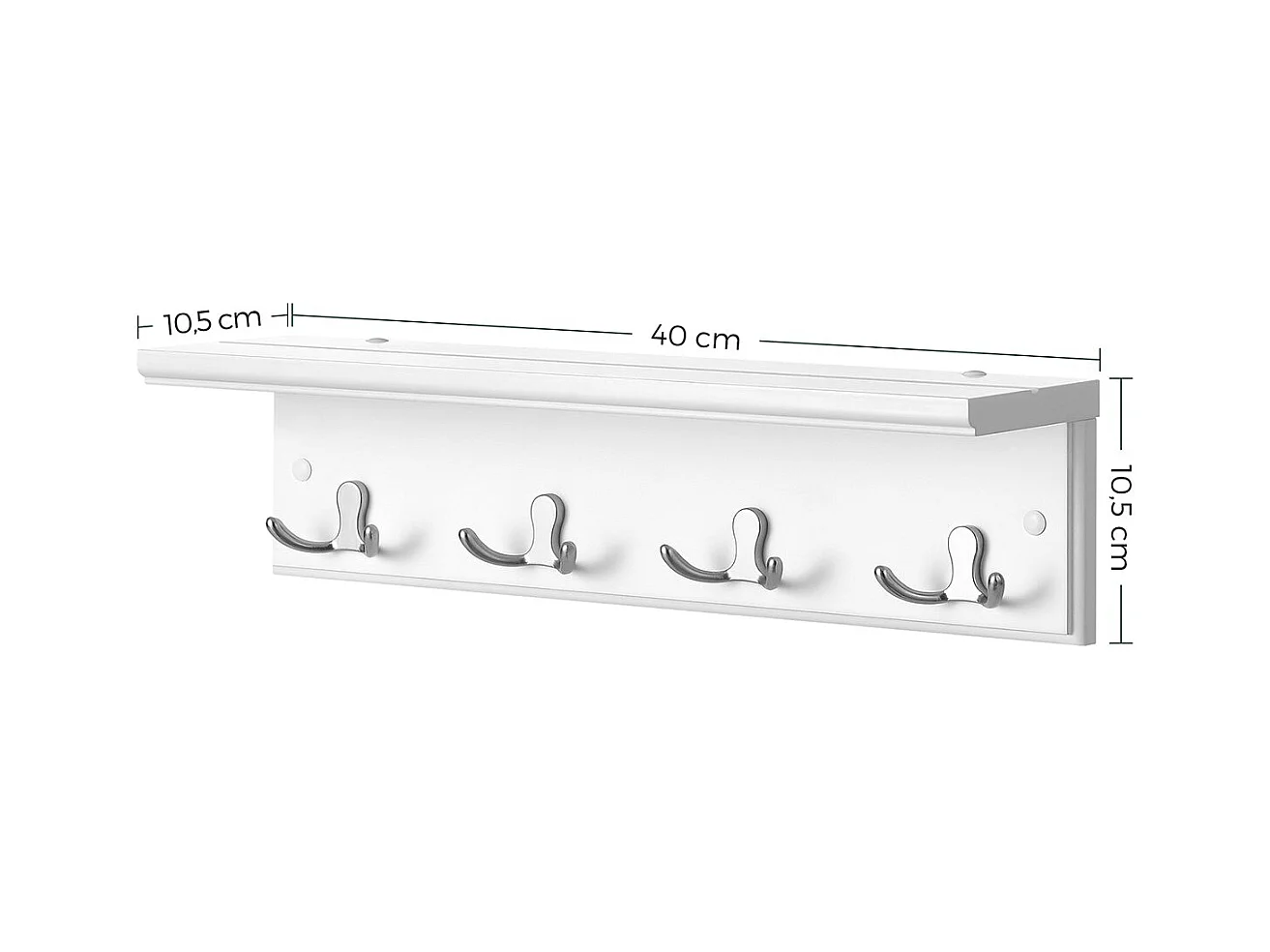 Wandgarderobe mit Doppelhaken Homyel’