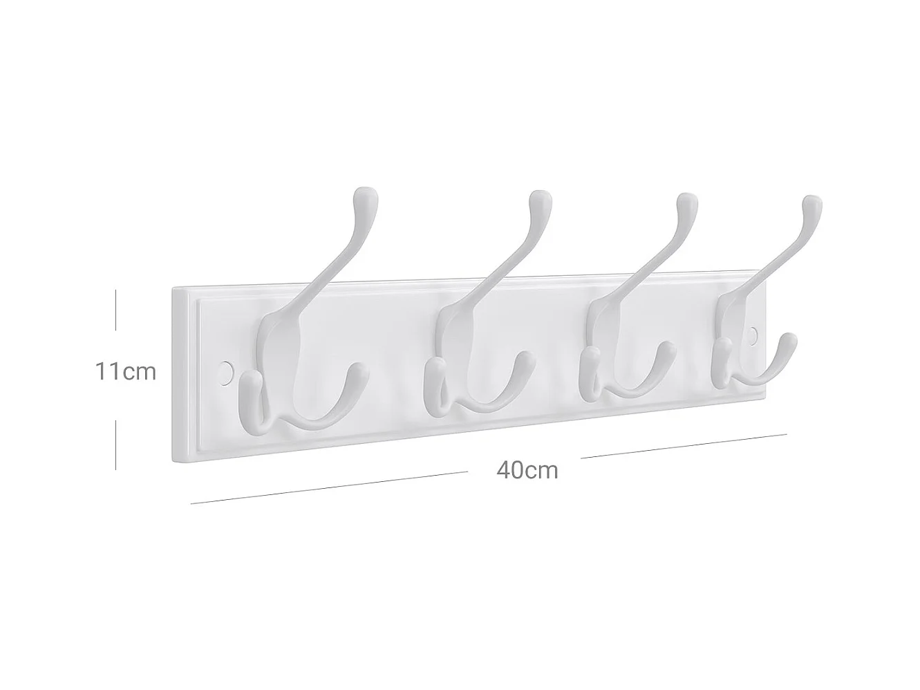 Wandgarderobe mit Hakenleiste Belas