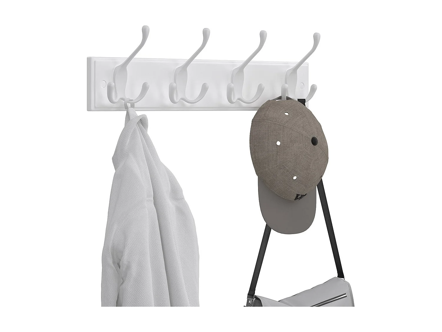 Wandgarderobe mit Hakenleiste Belas