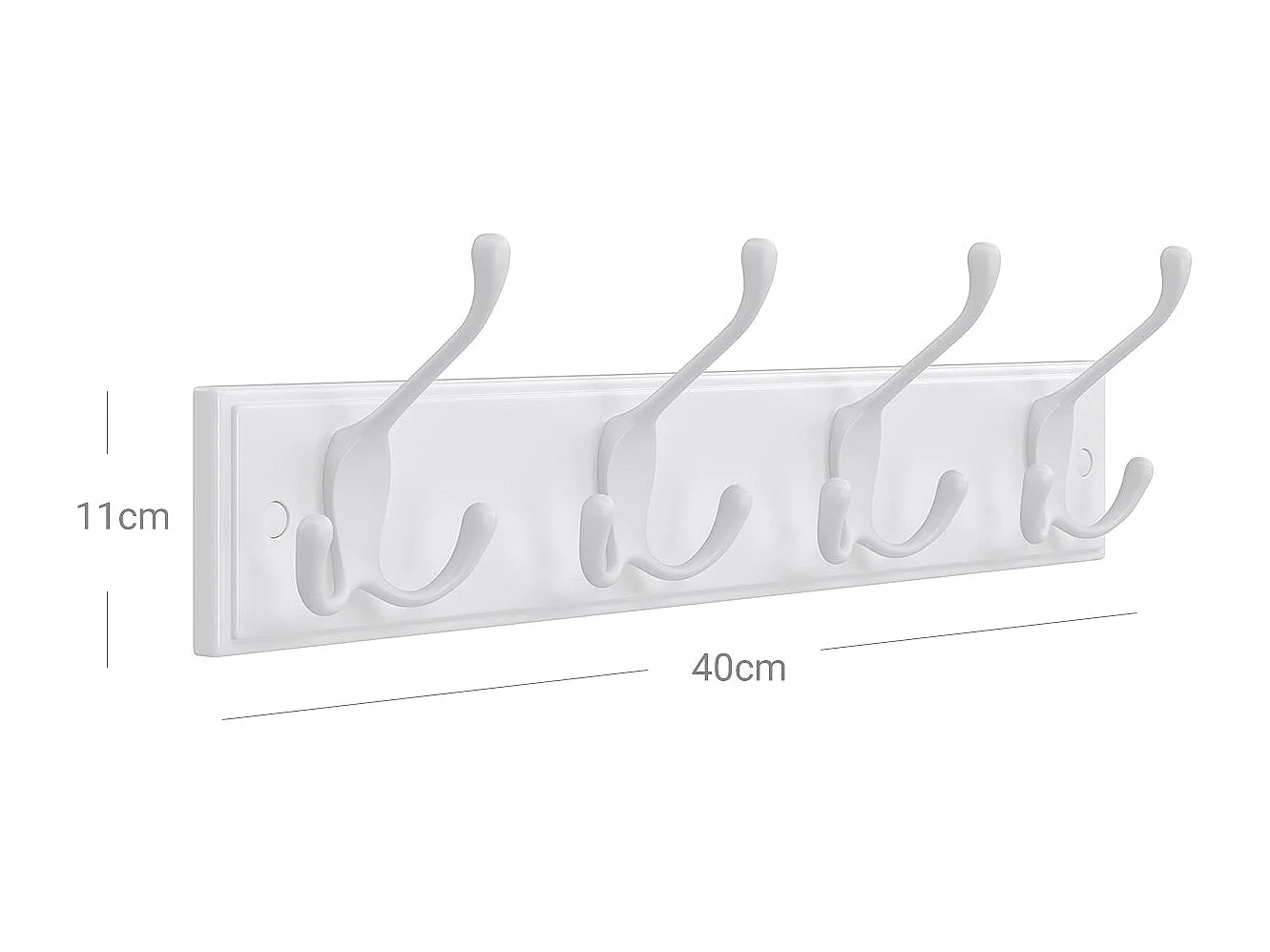 Wandgarderobe mit Hakenleiste Belas