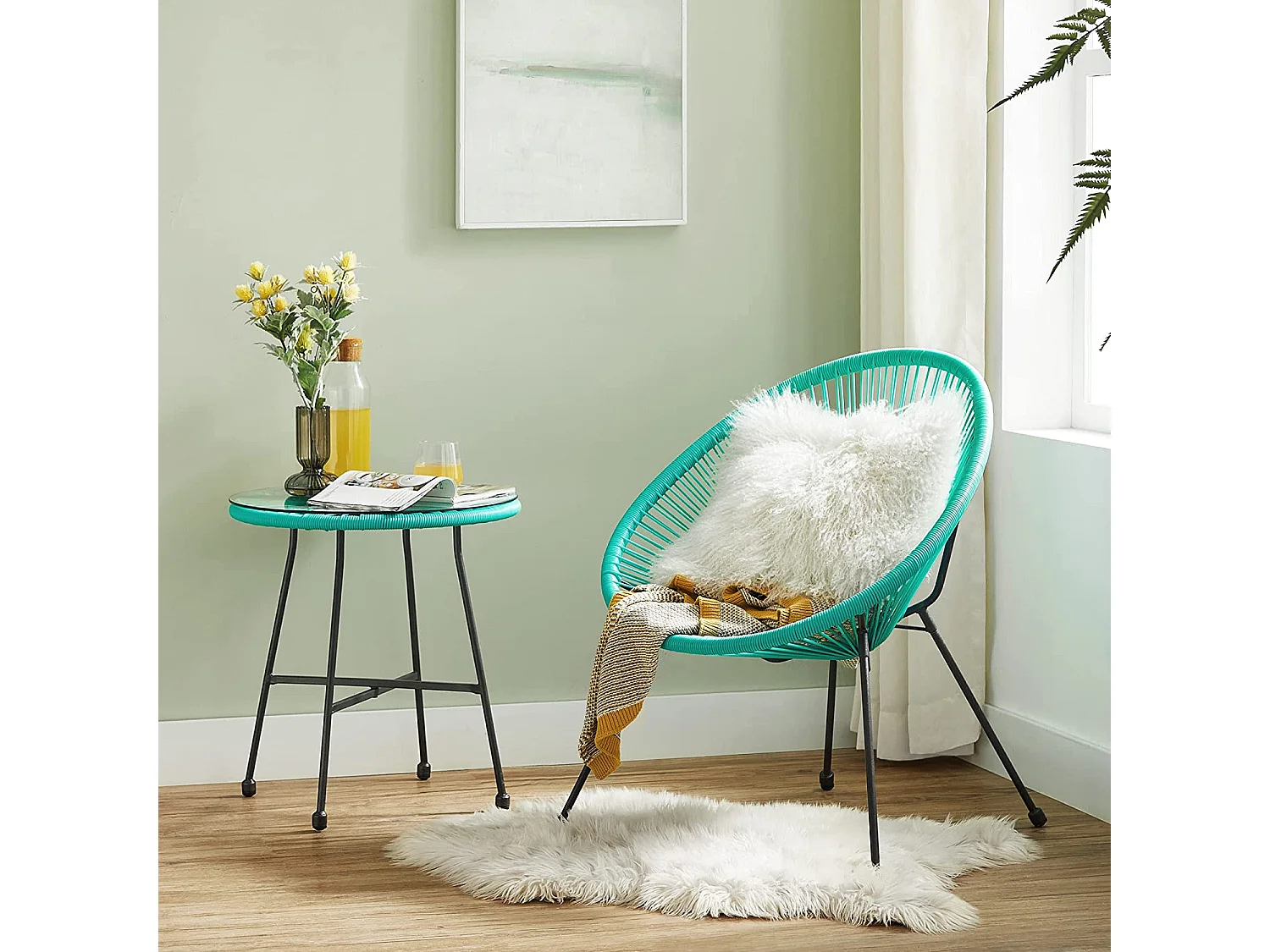 Set di mobili da giardino Kampala da 3 pezzi