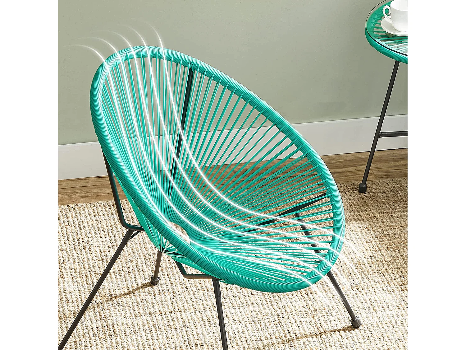 Set di mobili da giardino Kampala da 3 pezzi