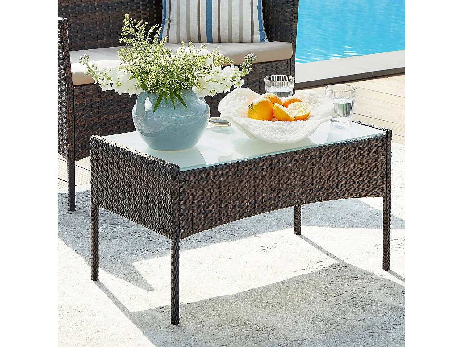 Gartenmöbel-Set Lounge-Set 4-teilig Baku