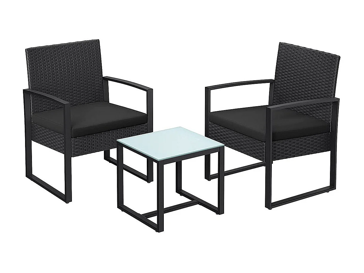 Gartenmöbel-Set Lounge-Set 3-teilig Ulsan