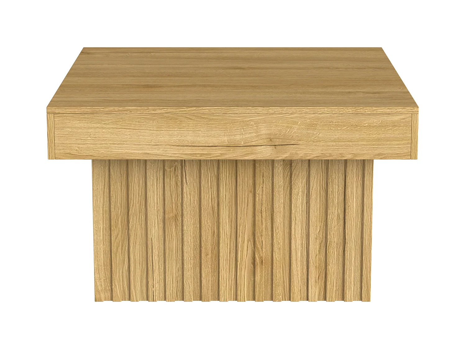 Natuurlijke salontafel, spaanplaat en MDF, 79x79x46cm