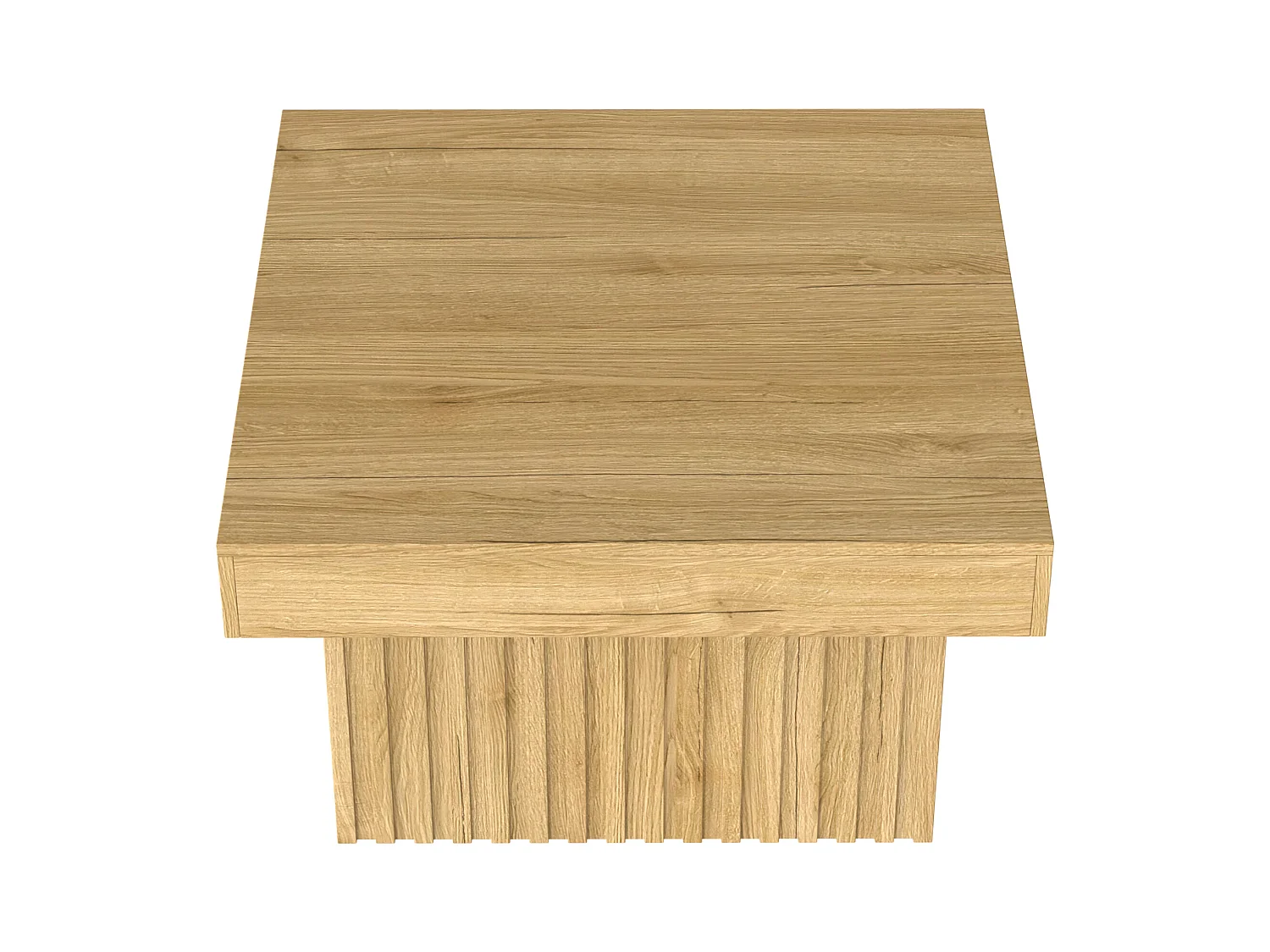 Natuurlijke salontafel, spaanplaat en MDF, 79x79x46cm