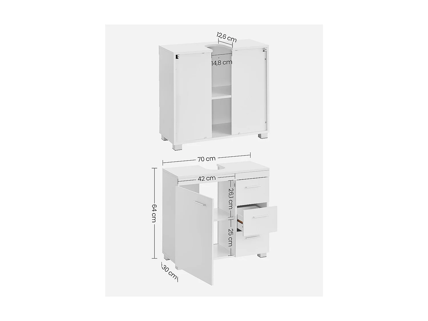Waschbeckenunterschrank Monrovia