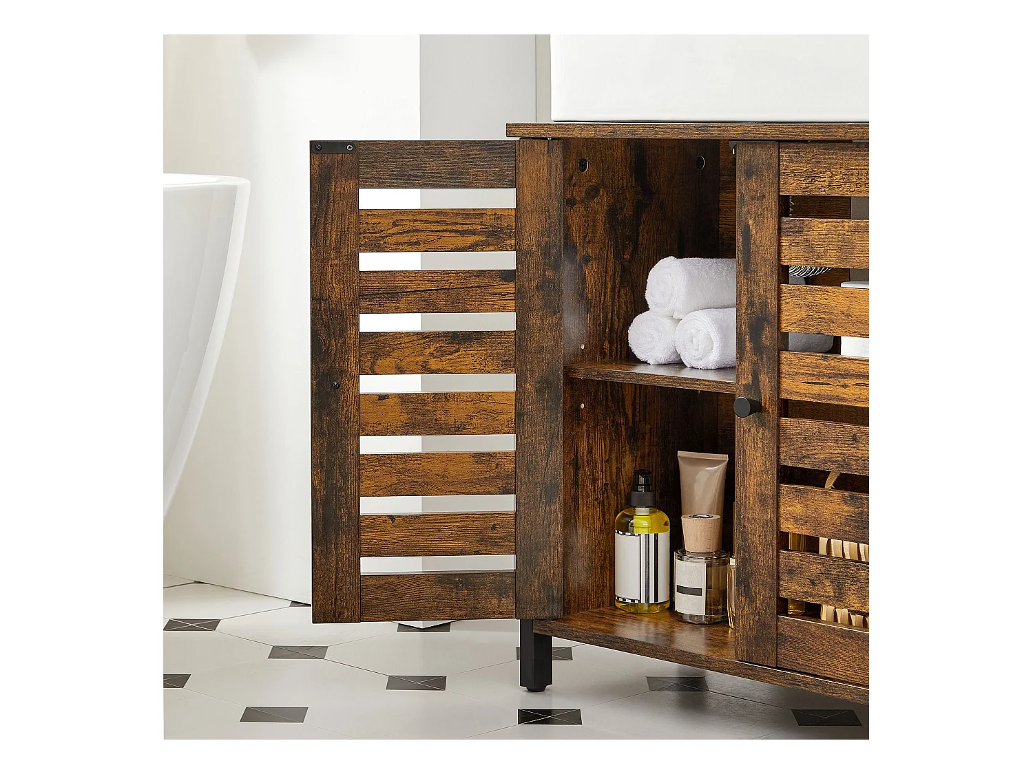 Waschbeckenunterschrank Stahlgestell