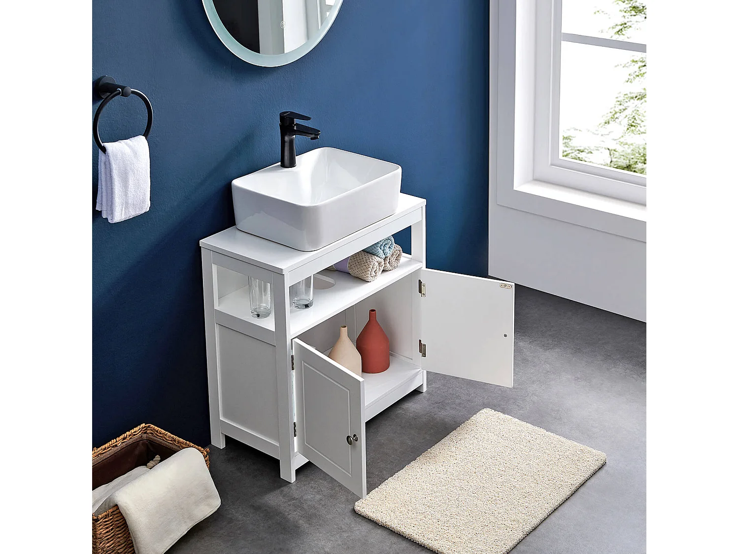 Waschbeckenunterschrank mit  Türen Accra