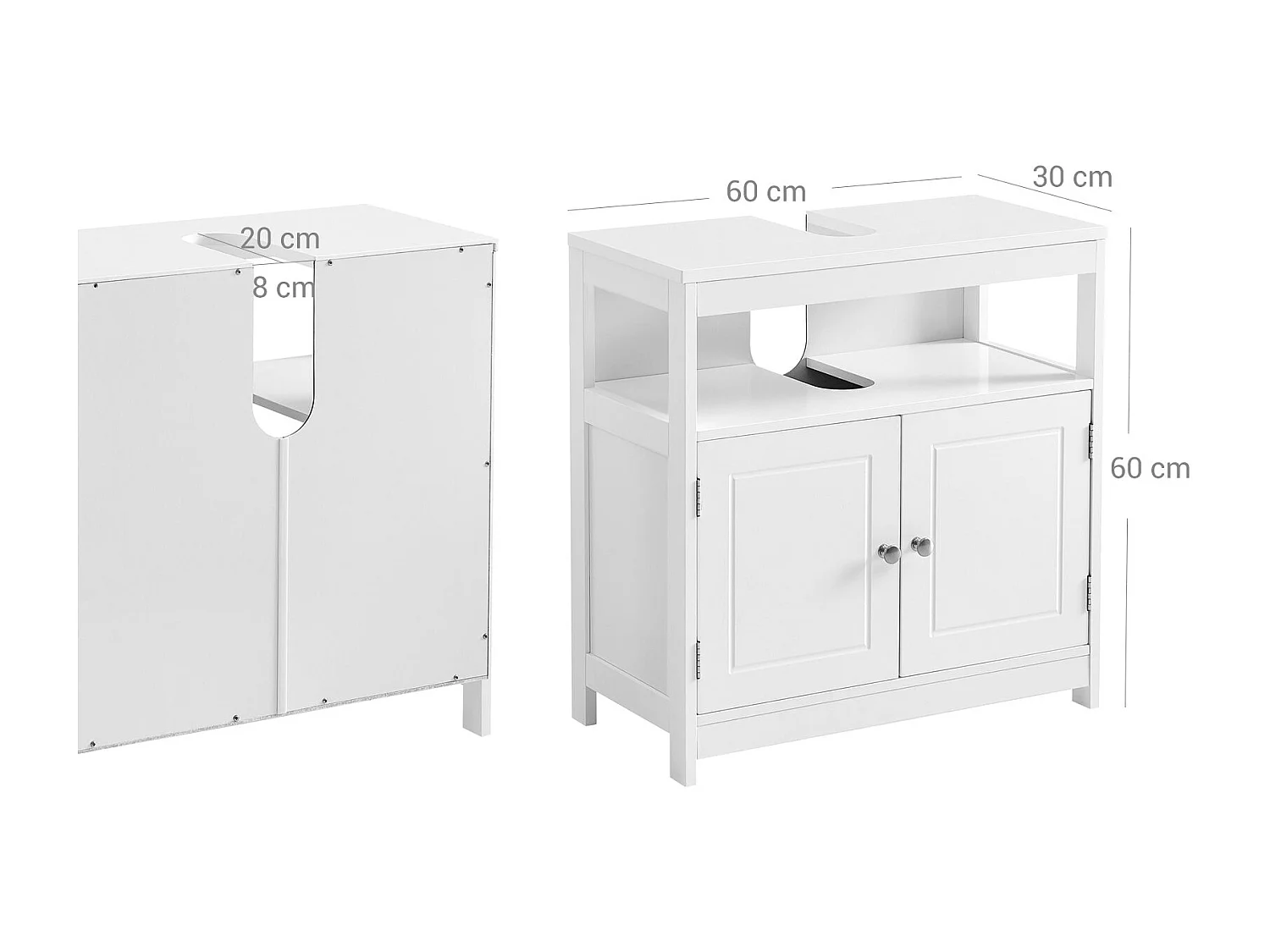 Waschbeckenunterschrank mit  Türen Accra