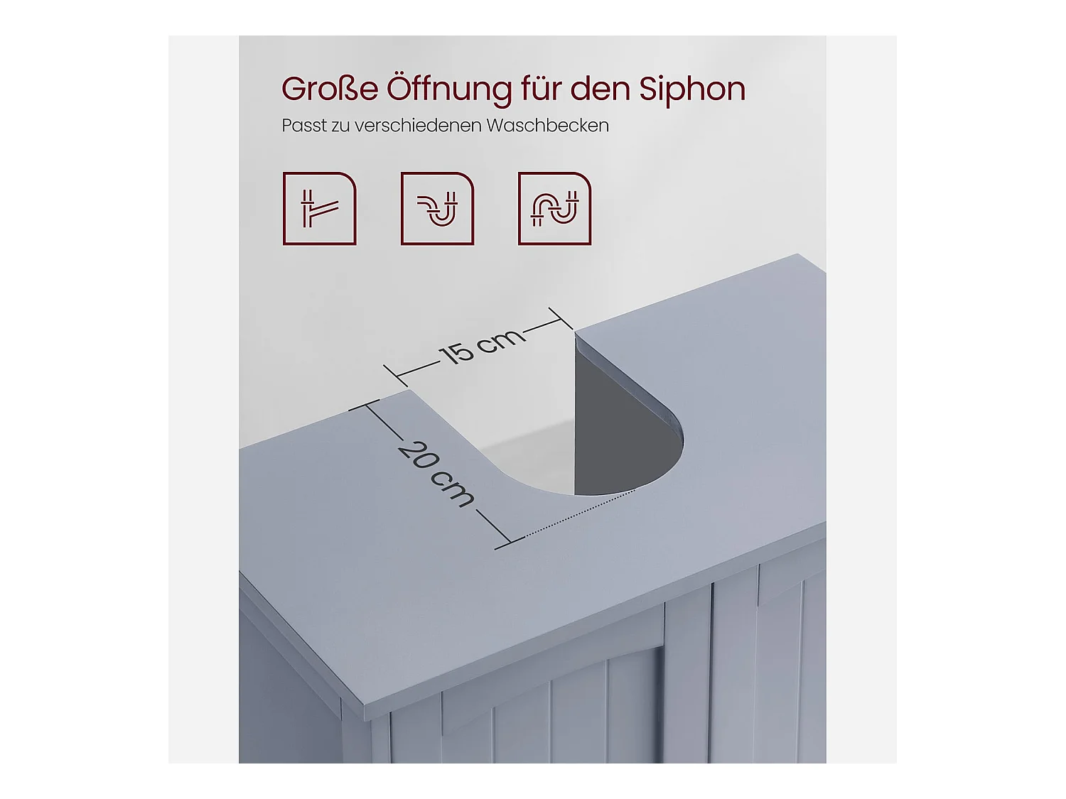 Waschbeckenunterschrank Banjul