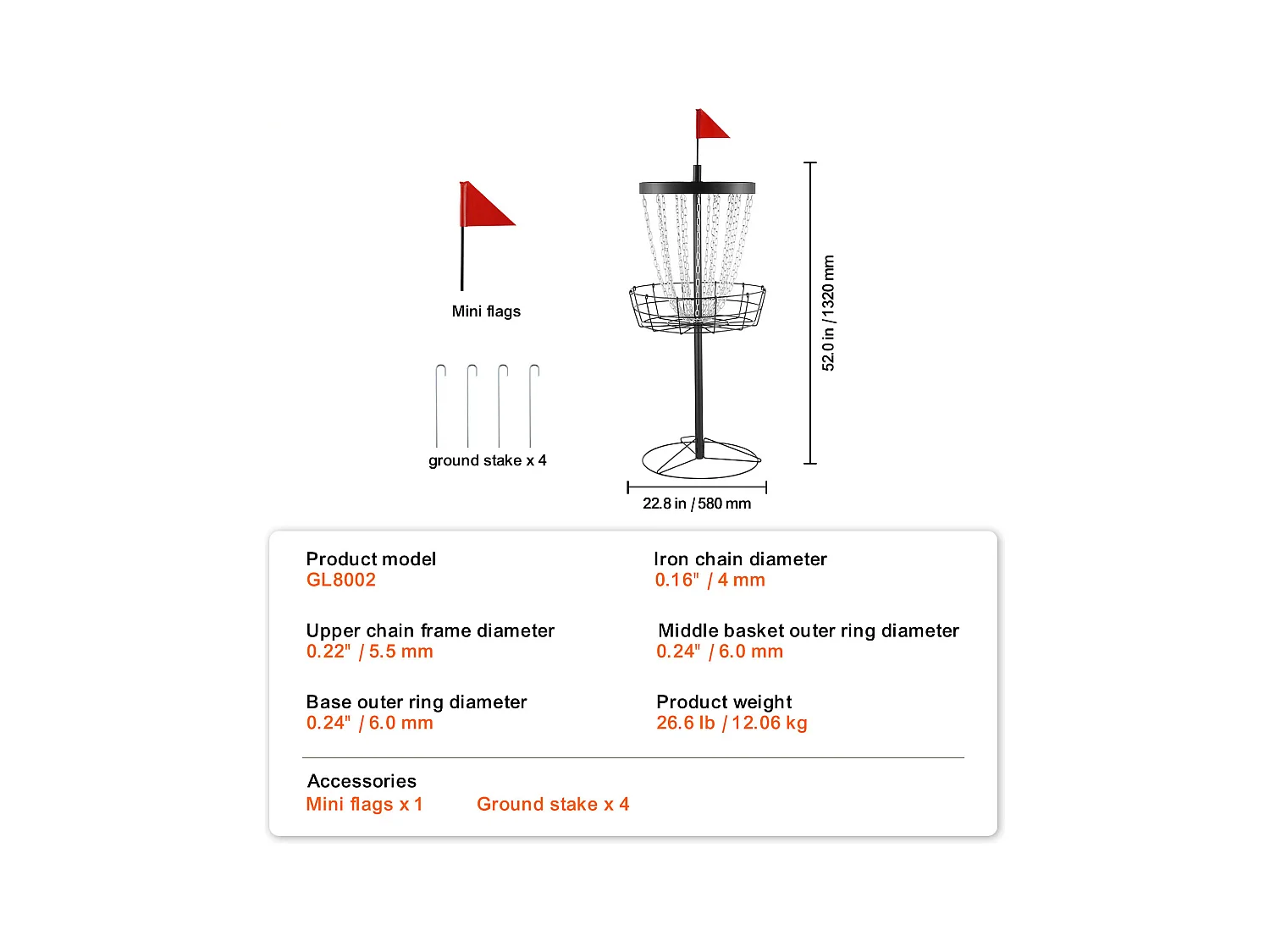 Kosz do Disc Golfa SucceBuy z 24 Kanałami, Przenośna Stalowa Tarcza do Disc Golfa, do Użytku Wewnątrz i na Zewnątrz, Czarny