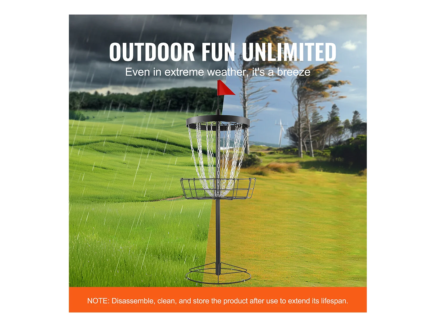 Kosz do Disc Golfa SucceBuy z 24 Kanałami, Przenośna Stalowa Tarcza do Disc Golfa, do Użytku Wewnątrz i na Zewnątrz, Czarny