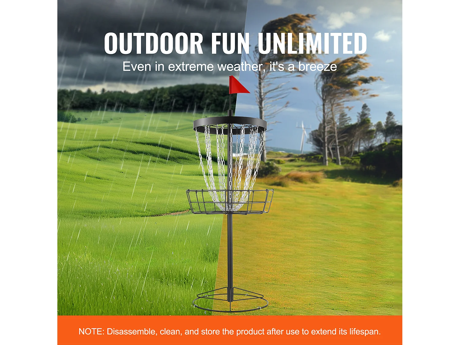 Disc Cestino da Golf SucceBuy con 24 Canali, Bersaglio Portatile in Acciaio per Disc Golf, Cestino per Disc Golf per Uso Interno ed Esterno, Nero