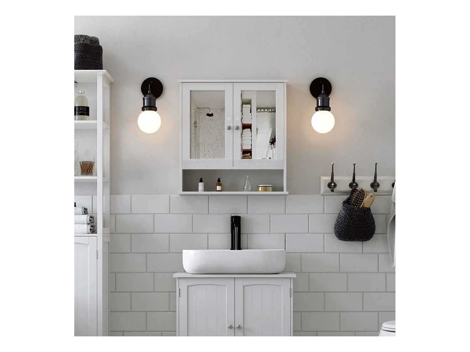 Spiegelschrank Badezimmerschrank Genoa