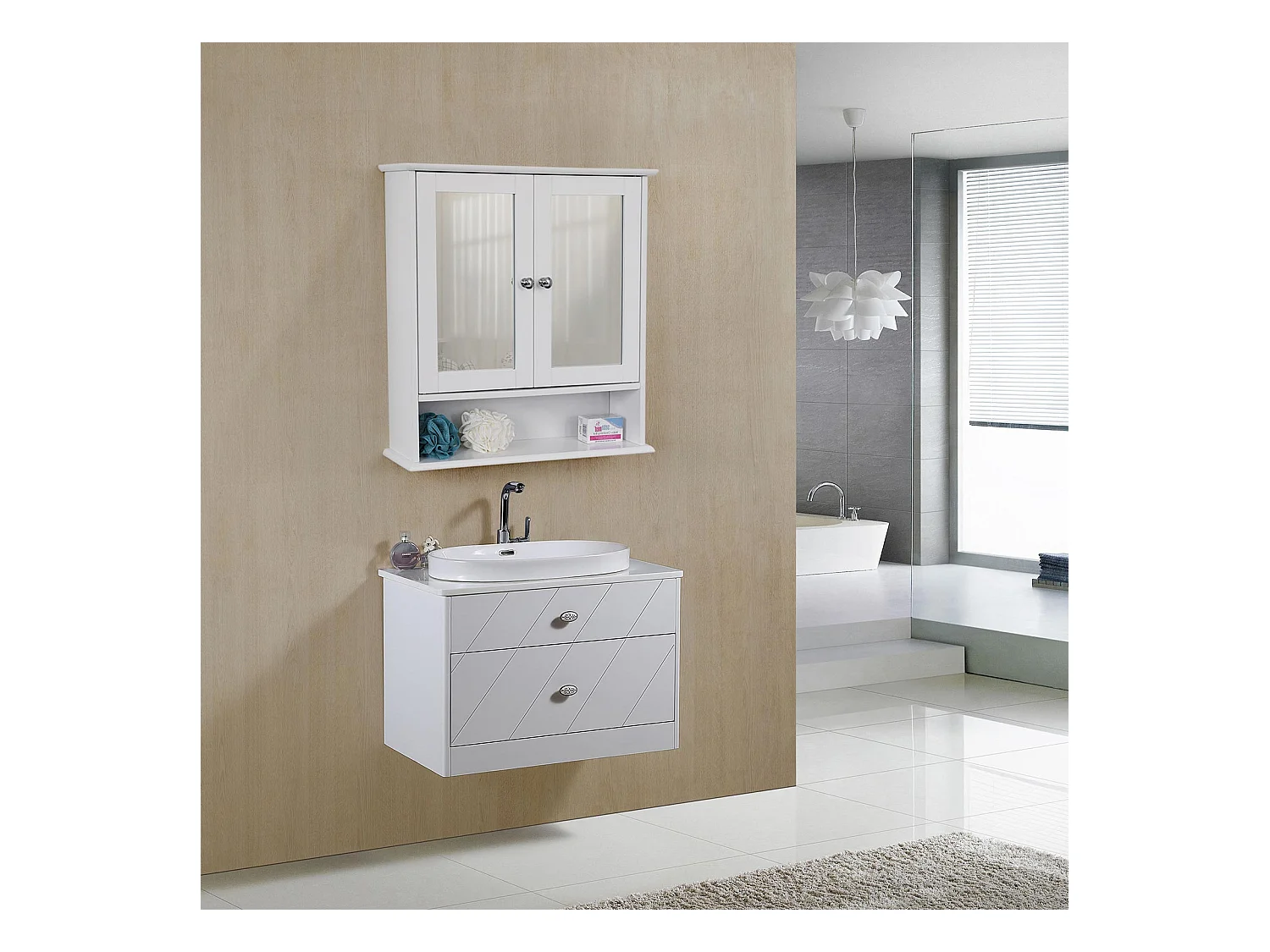 Spiegelschrank Badezimmerschrank Genoa