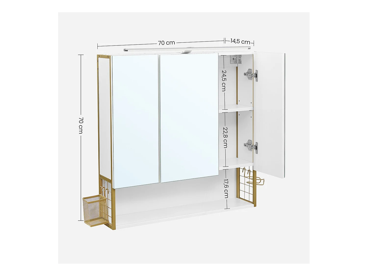 Spiegelschrank Badezimmerschrank Herāt