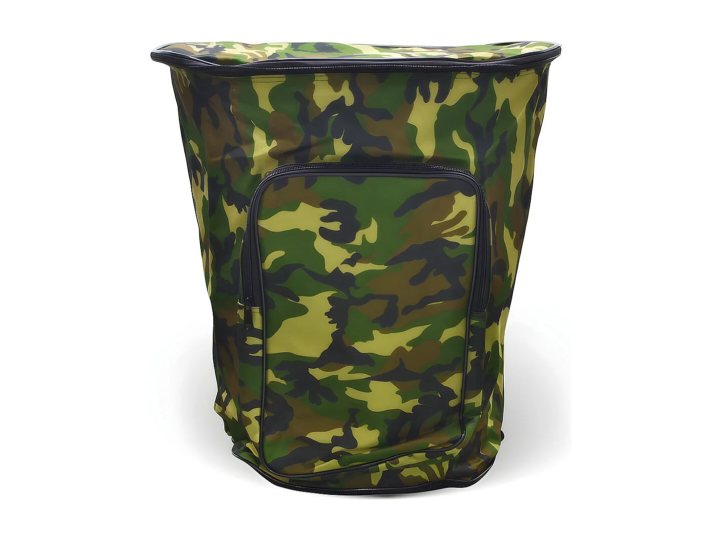 Sac à dos camouflage vert pour champignons avec panier en osier Gerla pour la cueillette des châtaignes