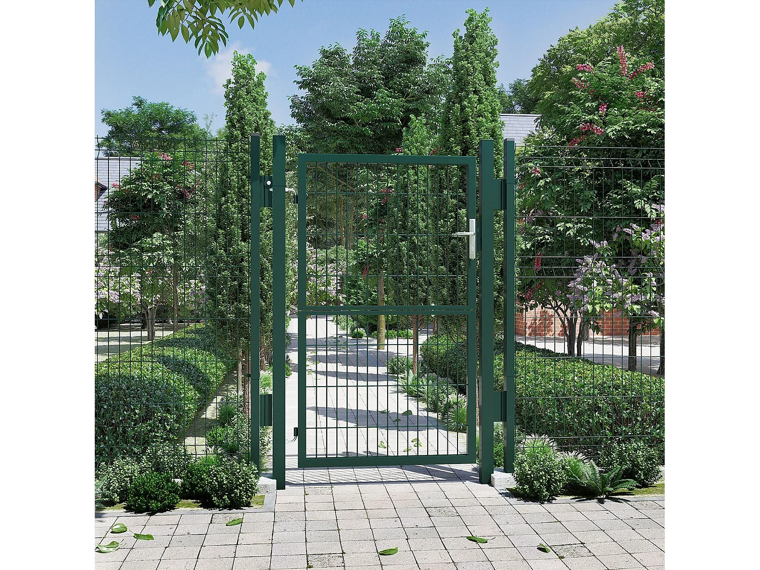 Gartentor mit Schloss