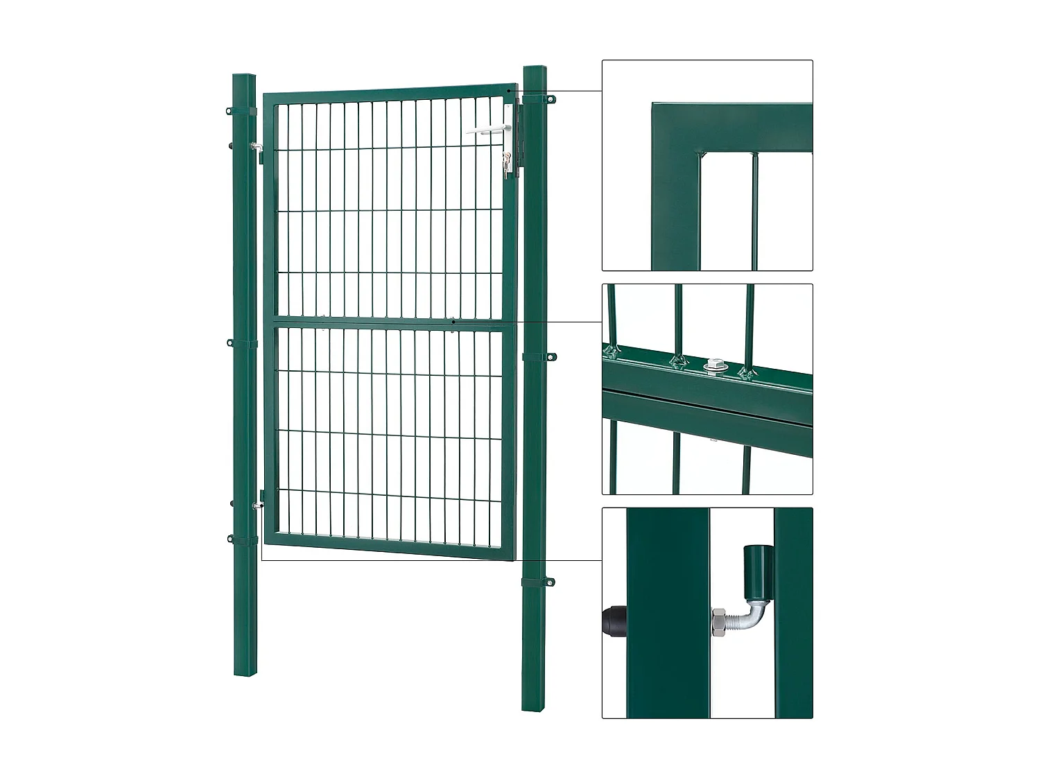 Gartentor mit Schloss