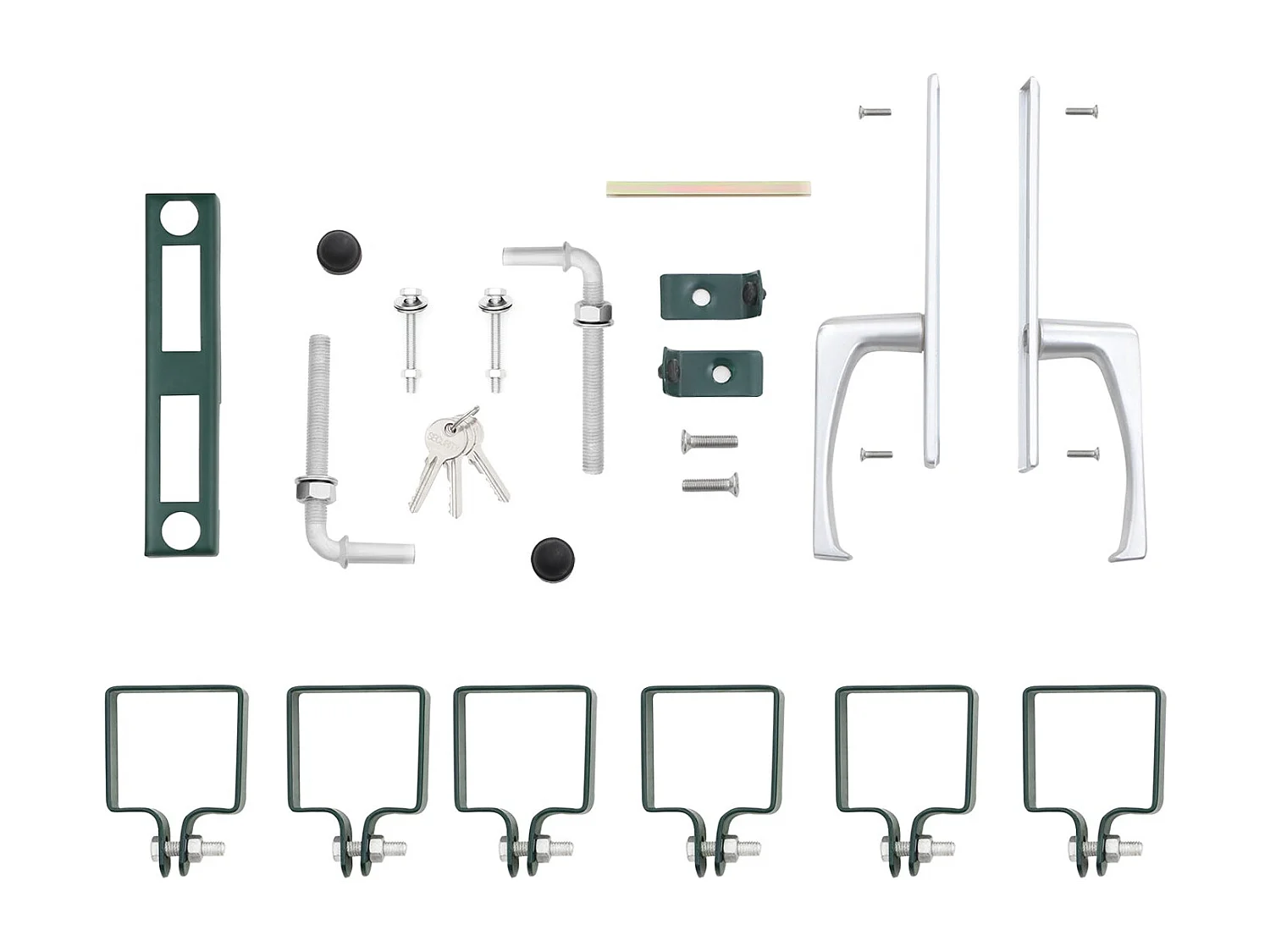 Gartentor mit Schloss