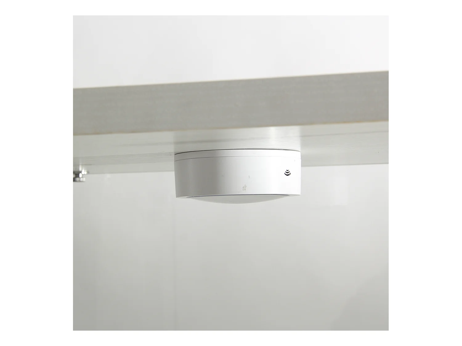 Vitrine en verre 4 étagères, LED, 1 porte, 164x42x36 cm, meuble pour collection, blanc, transparent