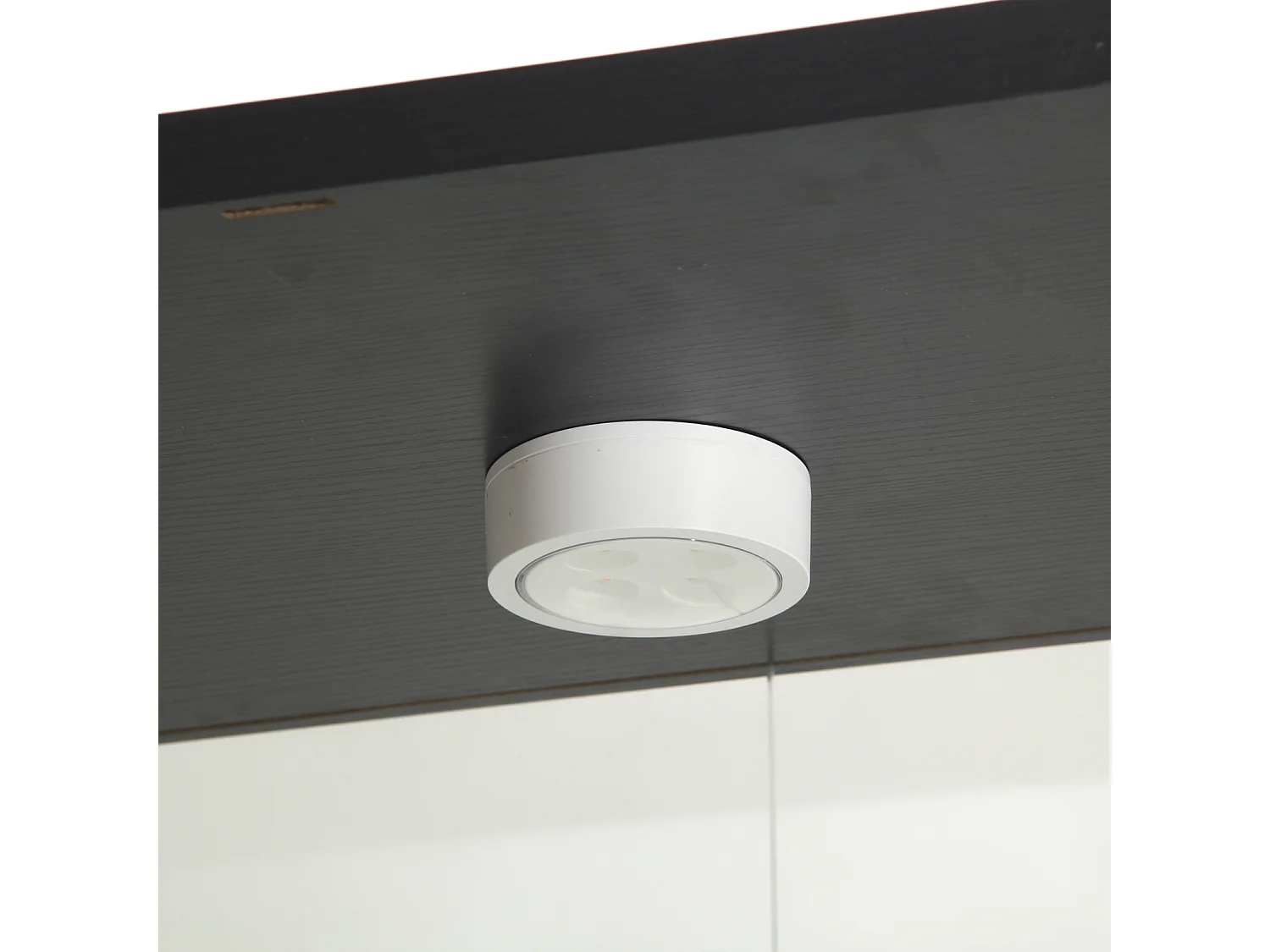 Vitrine de vidro sobre suporte, LED, 2 portas com fechadura, 4 compartimentos, para coleções e decoração