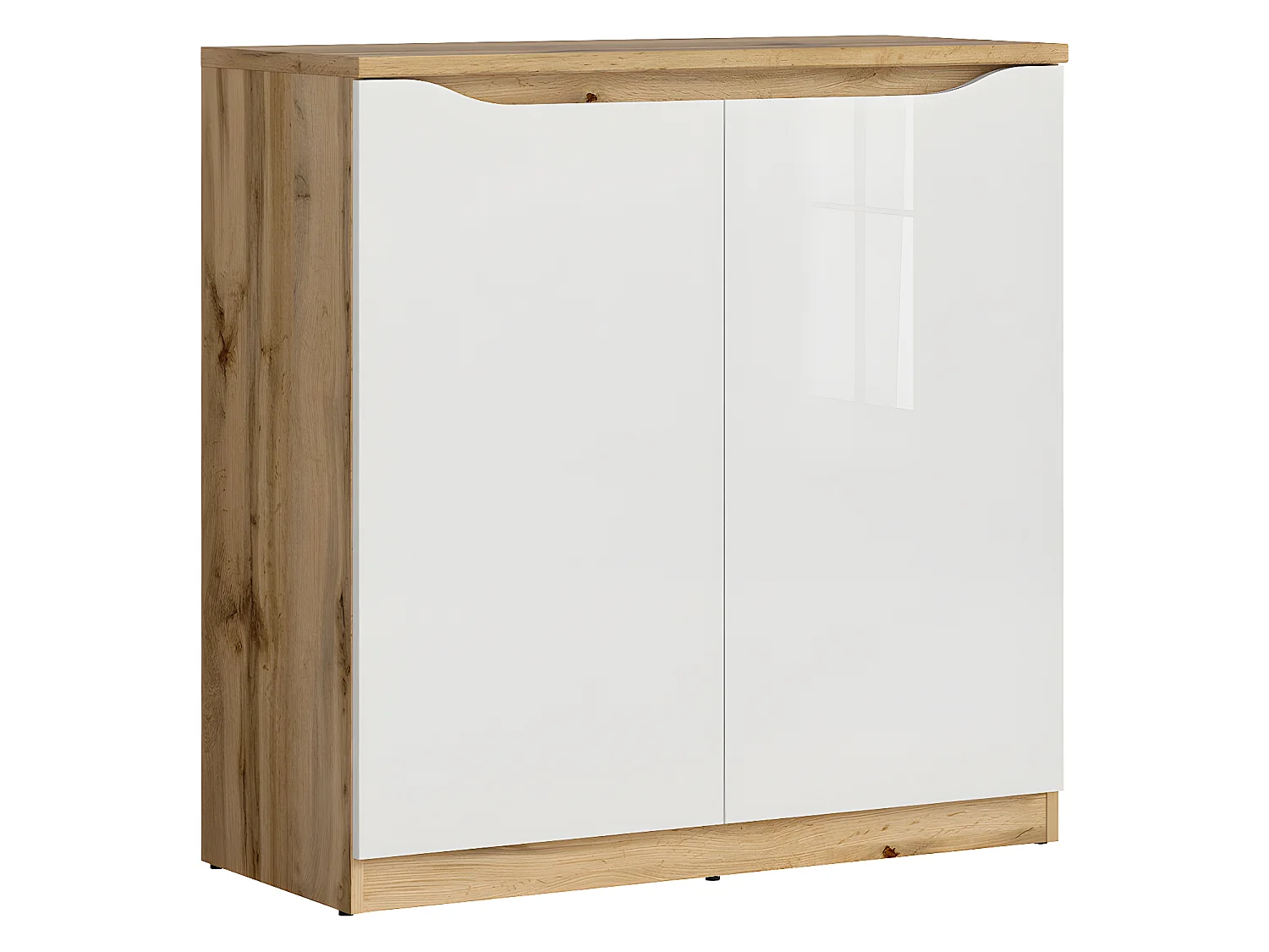 Buffet 2 portes June Blanc et Bois