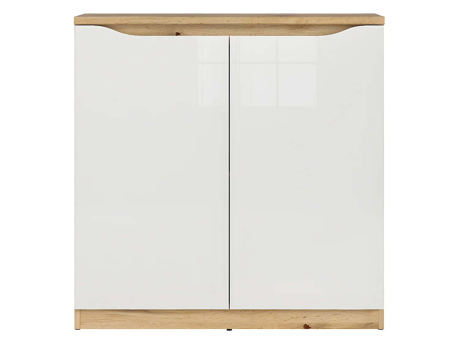 Buffet 2 portes June Blanc et Bois